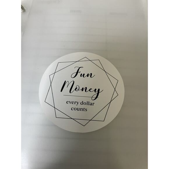 Budget Binder A6- 8 Clear Zippered Cash Envelopes Sticker Labeled 6 Ring Binder - Picture 8 of 11